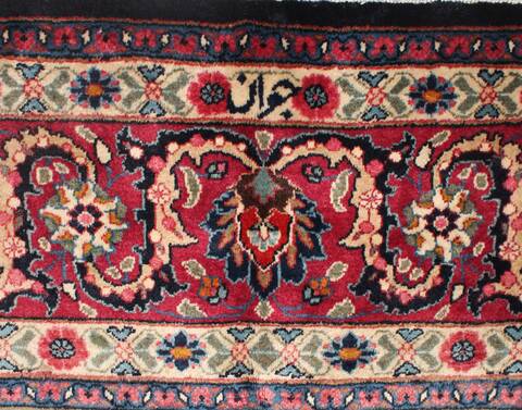 Mashad Blue Hand Knotted 102 X 1210  Area Rug 400-17277 Image 12