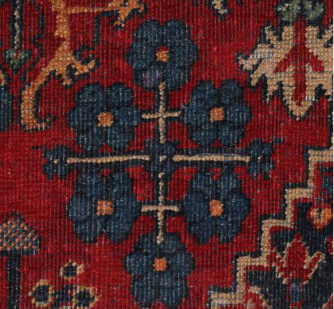 Joshaghan Red Hand Knotted 106 X 138  Area Rug 400-17278 Image 17