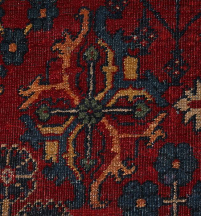 Joshaghan Red Hand Knotted 106 X 138  Area Rug 400-17278 Image 18