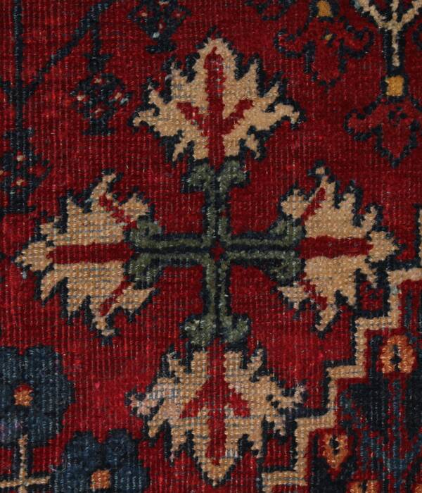 Joshaghan Red Hand Knotted 106 X 138  Area Rug 400-17278 Image 19