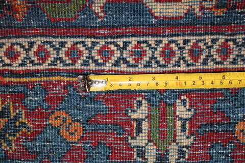 Joshaghan Red Hand Knotted 106 X 138  Area Rug 400-17278 Image 1