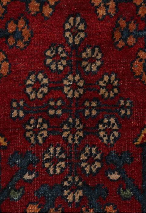 Joshaghan Red Hand Knotted 106 X 138  Area Rug 400-17278 Image 21