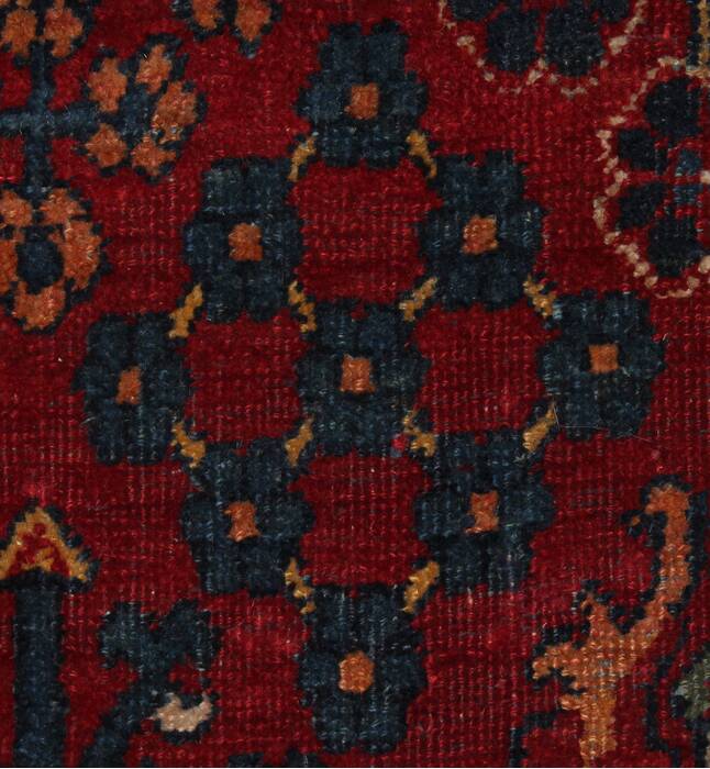 Joshaghan Red Hand Knotted 106 X 138  Area Rug 400-17278 Image 22