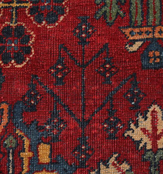 Joshaghan Red Hand Knotted 106 X 138  Area Rug 400-17278 Image 23