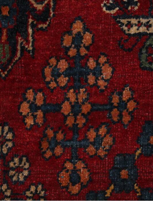 Joshaghan Red Hand Knotted 106 X 138  Area Rug 400-17278 Image 27