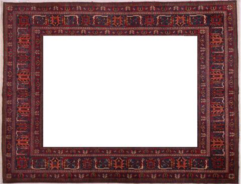 Joshaghan Red Hand Knotted 106 X 138  Area Rug 400-17278 Image 2