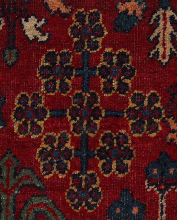 Joshaghan Red Hand Knotted 106 X 138  Area Rug 400-17278 Image 30