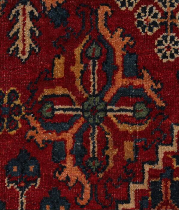 Joshaghan Red Hand Knotted 106 X 138  Area Rug 400-17278 Image 31