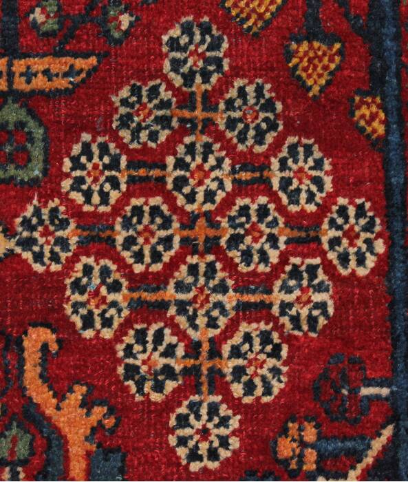 Joshaghan Red Hand Knotted 106 X 138  Area Rug 400-17278 Image 32