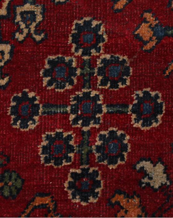 Joshaghan Red Hand Knotted 106 X 138  Area Rug 400-17278 Image 36