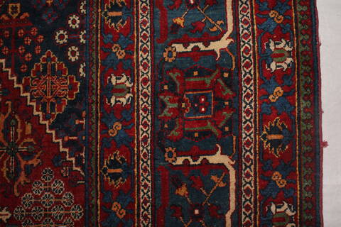 Joshaghan Red Hand Knotted 106 X 138  Area Rug 400-17278 Image 41