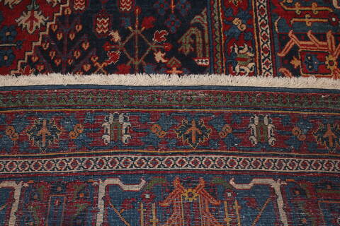 Joshaghan Red Hand Knotted 106 X 138  Area Rug 400-17278 Image 44