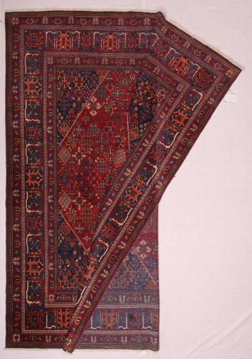 Joshaghan Red Hand Knotted 106 X 138  Area Rug 400-17278 Image 45