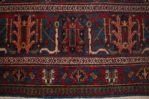 Joshaghan Red Hand Knotted 106 X 138  Area Rug 400-17278 Image 7