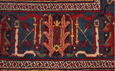 Joshaghan Red Hand Knotted 106 X 138  Area Rug 400-17278 Image 8