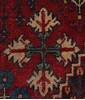 Joshaghan Red Hand Knotted 106 X 138  Area Rug 400-17278 Thumb 19