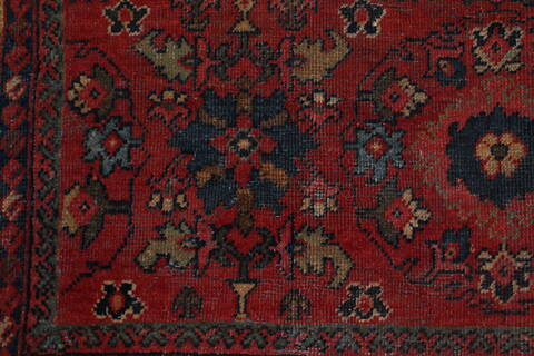 Mahal Red Hand Knotted 103 X 140  Area Rug 400-17279 Image 6