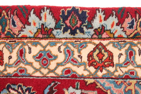Tabriz Blue Hand Knotted 115 X 160  Area Rug 400-17284 Image 16