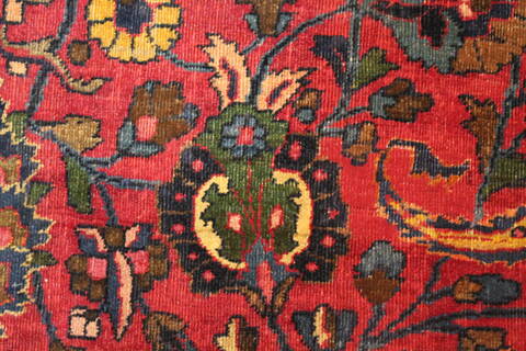 Mashad Purple Hand Knotted 121 X 196  Area Rug 400-17286 Image 10