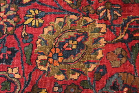 Mashad Purple Hand Knotted 121 X 196  Area Rug 400-17286 Image 11
