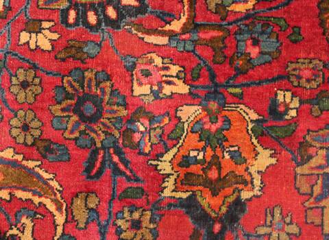 Mashad Purple Hand Knotted 121 X 196  Area Rug 400-17286 Image 13