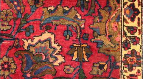 Mashad Purple Hand Knotted 121 X 196  Area Rug 400-17286 Image 14