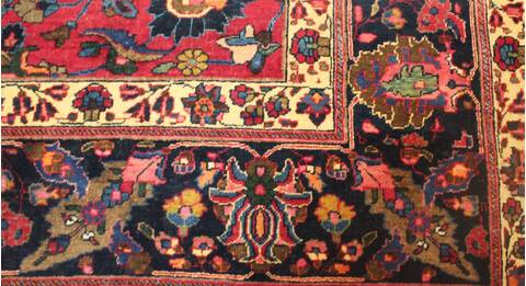 Mashad Purple Hand Knotted 121 X 196  Area Rug 400-17286 Image 18