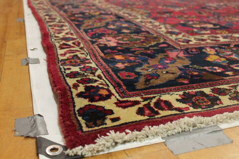 Mashad Purple Hand Knotted 121 X 196  Area Rug 400-17286 Image 20