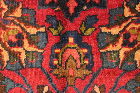 Mashad Purple Hand Knotted 121 X 196  Area Rug 400-17286 Image 27