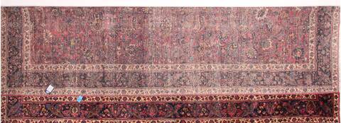 Mashad Purple Hand Knotted 121 X 196  Area Rug 400-17286 Image 2