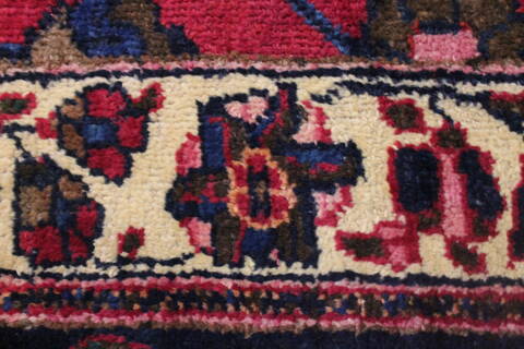 Mashad Purple Hand Knotted 121 X 196  Area Rug 400-17286 Image 31