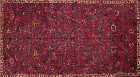Mashad Purple Hand Knotted 121 X 196  Area Rug 400-17286 Image 35