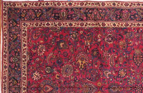 Mashad Purple Hand Knotted 121 X 196  Area Rug 400-17286 Image 37