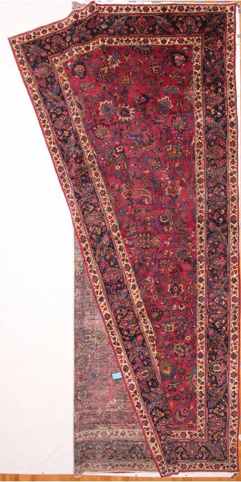 Mashad Purple Hand Knotted 121 X 196  Area Rug 400-17286 Image 3