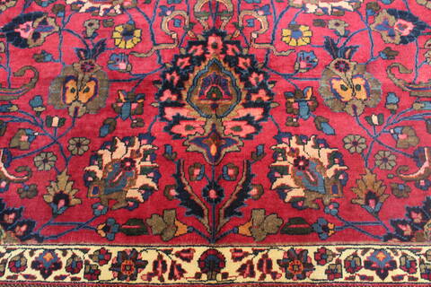 Mashad Purple Hand Knotted 121 X 196  Area Rug 400-17286 Image 4