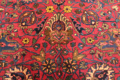 Mashad Purple Hand Knotted 121 X 196  Area Rug 400-17286 Image 5