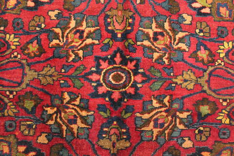 Mashad Purple Hand Knotted 121 X 196  Area Rug 400-17286 Image 7