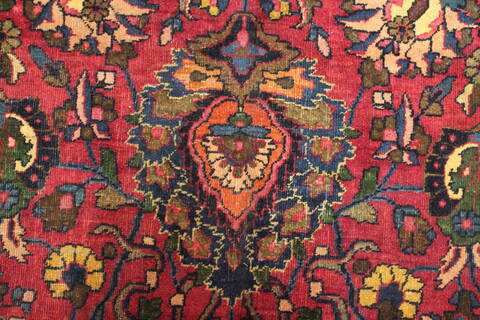 Mashad Purple Hand Knotted 121 X 196  Area Rug 400-17286 Image 9