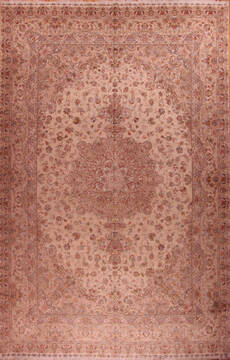 Persian Tabriz White Rectangle 13x20 ft and Larger Wool Carpet 17289