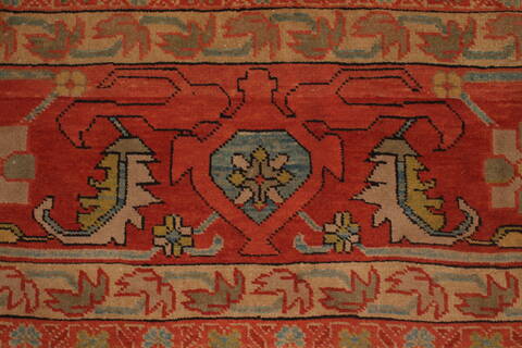Heriz Blue Hand Knotted 131 X 165  Area Rug 400-17290 Image 3