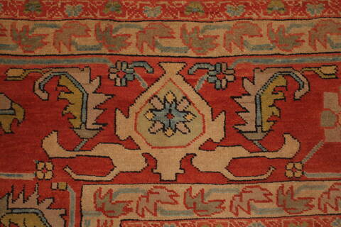 Heriz Blue Hand Knotted 131 X 165  Area Rug 400-17290 Image 4