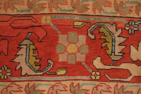 Heriz Blue Hand Knotted 131 X 165  Area Rug 400-17290 Image 5