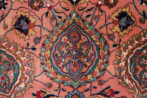 Tabriz Purple Hand Knotted 130 X 200  Area Rug 400-17294 Image 16