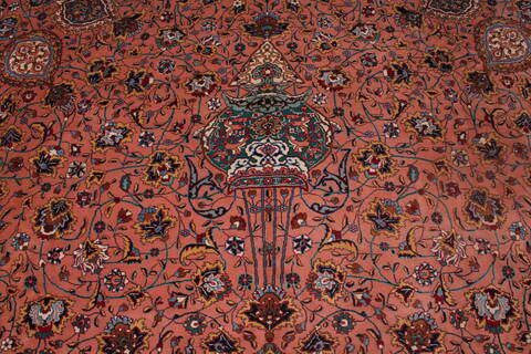 Tabriz Purple Hand Knotted 130 X 200  Area Rug 400-17294 Image 18
