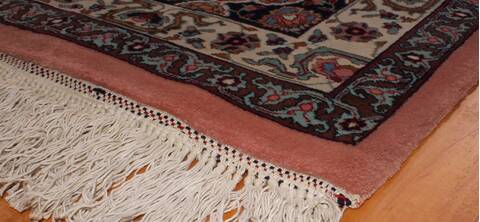 Tabriz Purple Hand Knotted 130 X 200  Area Rug 400-17294 Image 22