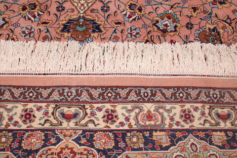 Tabriz Purple Hand Knotted 130 X 200  Area Rug 400-17294 Image 23