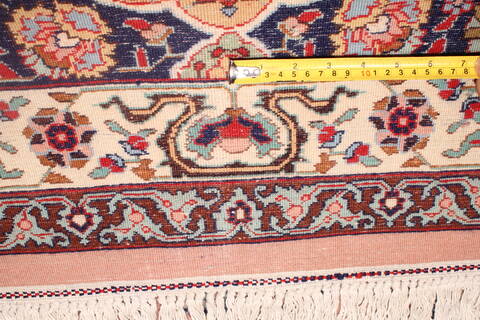 Tabriz Purple Hand Knotted 130 X 200  Area Rug 400-17294 Image 24