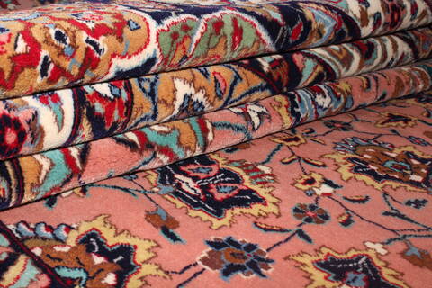 Tabriz Purple Hand Knotted 130 X 200  Area Rug 400-17294 Image 26