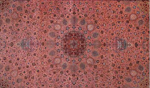 Tabriz Purple Hand Knotted 130 X 200  Area Rug 400-17294 Image 3