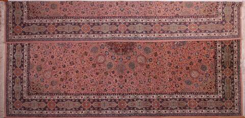 Tabriz Purple Hand Knotted 130 X 200  Area Rug 400-17294 Image 6